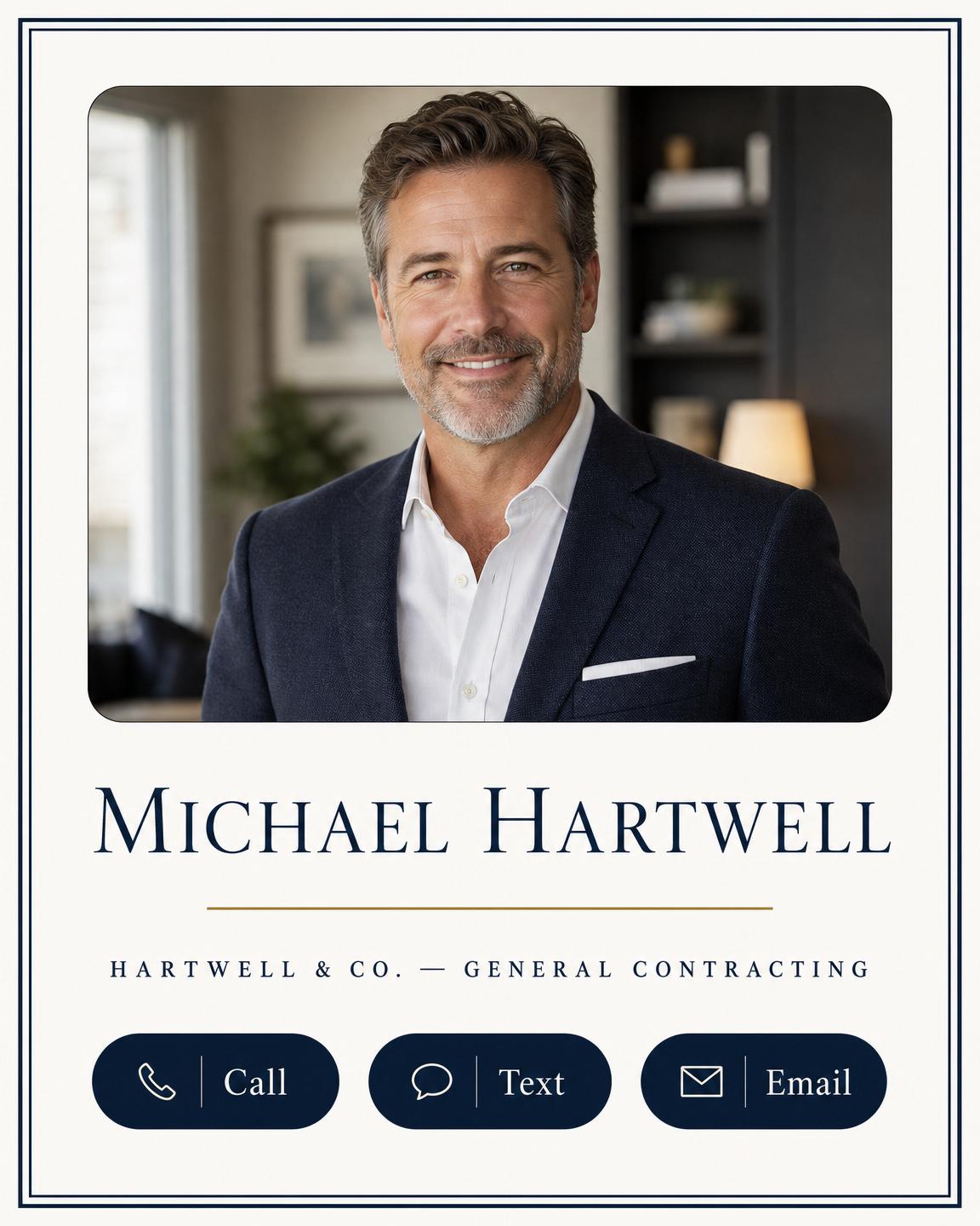 Classic Collection Professional Business Snapshot design for Michael Hartwell