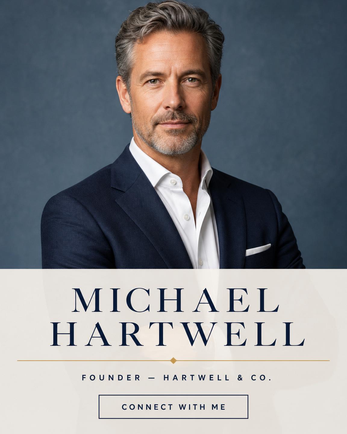 Portrait Collection Professional Business Snapshot design for Michael Hartwell