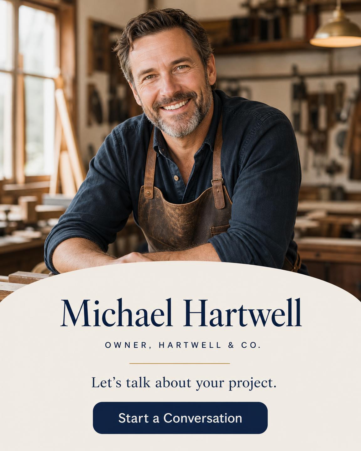 Studio Collection Professional Business Snapshot design for Michael Hartwell
